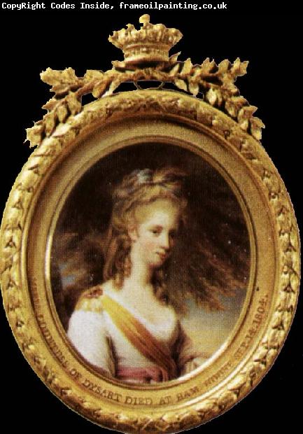 BONE, Henry Miniature of lady dysart
